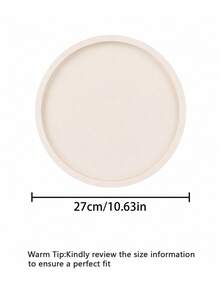 Round Silicone Vanity Tray, Decorative Organizer Tray For Bathroom Counter, Coffee Table, Kitchen Sink And Dresser - Multicolor - View 21