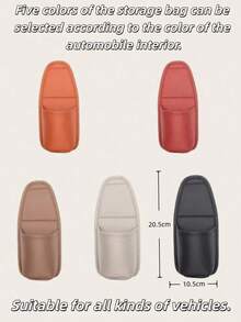 1pc Car Multi-Function Storage Pocket, Car Door Side Cup Holder, Car Seat Organizer Bag, Car Interior Phone Holder, Bluetooth Earphone Data Cable Lipstick Cosmetic Storage Bag, Car Side Storage Mini Trash Can, Car Storage Essential - Multicolor - View 12