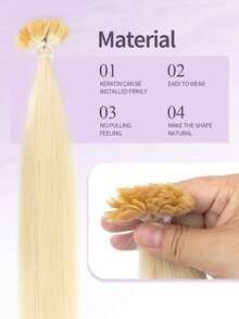 F-Type Natural Black Straight Human Hair Extensions, Invisible Flat Hair Weft, Christmas - S60 - View 4