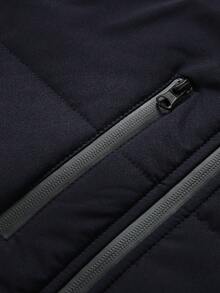 Autumn/Winter Men's New Outdoor Sports Hooded Thermal Lined Thick Long Jacket With Large Pockets, Suitable As Gift For Husband, Father, Friend - Royal Blue - View 5