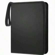 4-Slot Trading Card PU Leather Zipper Album With Detachable Card Sleeves, Portable Collection Folder For Game, Sports, Baseball Card Storage And Display, Holiday Gift Desktop Scene And Christmas Exchange Creative, Suitable For Teens 14+ And Adults - Multicolor - View 4