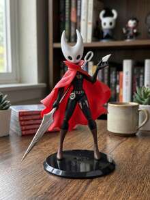 1Pc Hollow Knight Silksong Collectible PVC Figure Statue Red Cape Dynamic Pose Game Character Model Ornament Exquisite Detailed Desktop Display Decor Collectible Toy Ideal Birthday Fan Gift For Gamer Anime Enthusiasts Shelf Tabletop Decoration - Multicolor - View 7
