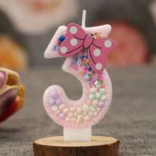 1pc Birthday Number Candle With Pink Strawberry Design, Decorative Cake Candle, Perfect For Birthdays, Graduation, Room Decoration, Party Favors & Gifts - View 15