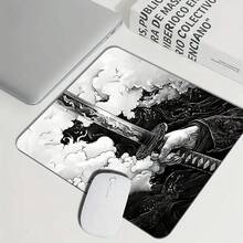 Black & White Samurai Sword Pattern Extra Large Gaming Keyboard Pad Durable Mouse Pad Office Small Mouse Pad Laptop Keyboard Pad Study Desk Mat - Rubber Back Non-Slip Multiple Sizes Available XL XXL - Suitable For Home Office Work Gaming Room Back To School Accessories Holiday Gift For Boyfriend And Girlfriend - Samurai Sword - View 11