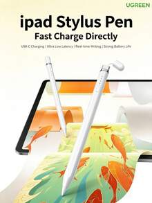 UGREEN LP935 Active Stylus, 6D Tilt And Pressure Sensitivity, Smart LED Battery Indicator, For IPad Drawing And Note-Taking - View 1
