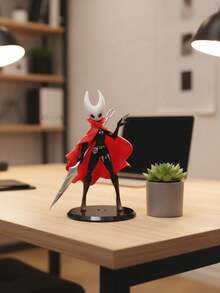 1Pc Hollow Knight Silksong Collectible PVC Figure Statue Red Cape Dynamic Pose Game Character Model Ornament Exquisite Detailed Desktop Display Decor Collectible Toy Ideal Birthday Fan Gift For Gamer Anime Enthusiasts Shelf Tabletop Decoration - Multicolor - View 4