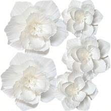6 Px/3 Px/1 Daisy Paper Flower Balls And Crepe Paper Flower Decorations, Suitable For Wedding And Party Decor, Bright And Colorful Spring Flower Wall Decoration, Lightweight Paper Daisies, Suitable For Indoor And Outdoor Events - N - View 9