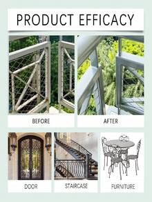 Black/Gray Metal Rust Conversion Paint, Iron Gate & Railing Decorative Metal Refurbishing Coating Primer Converter (Product Upgrade, Randomly Sent New/Old Version. Recommend Buying Multiple Pieces!) - Metal Rust Converter Paint - View 10
