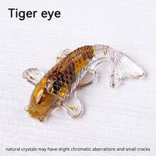 1pc Crystal Ore & Epoxy Resin Fish Figurine - Cute Koi Fish Decor, Creative Home Decoration, Office Desk & Car Ornament, Unique Holiday Gift - Multicolor - View 10