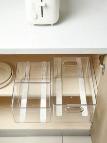 6pcs White Plastic Drawer Slides, No-Drill Easy Installation Bottom-Mount Drawer Slides, Multi-Functional Storage Slides, Suitable For Home Kitchen, Bathroom Cabinets And Closet Storage Boxes 2/4/6pcs - Multicolor - View 9