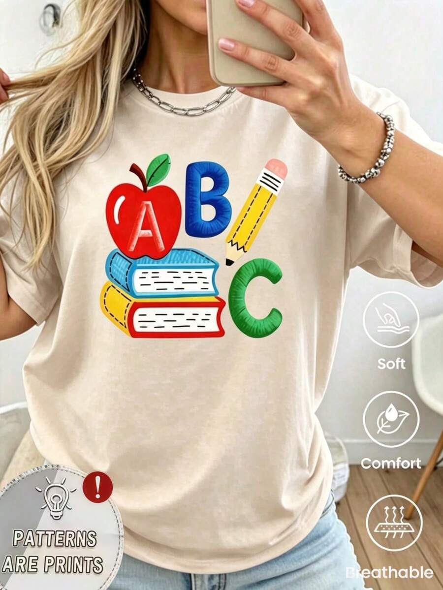 Women T-Shirts - Apricot - View 1