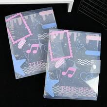 1 buah Binder Lembar Lepas Bergaris Diagonal Transparan A5, Bingkai Foto Polka Dot, Buku Catatan Lembar Lepas Bintang dan Not Musik, Buku Penyimpanan Stiker, Perencana DIY, Album Foto K-Pop, Isi Ulang Halaman Dalam Transparansi Tinggi PP, Halaman Dalam IDOLME Satu/Empat Kantong, Cocok Untuk Album Foto, Buku Tempel, Buku Stiker, Perencana Waktu, Buku Rencana Tabungan, Buku Catatan dan Alat Tulis Belajar Lainnya, Perlengkapan Penting Kembali ke Sekolah - Album Kartu - View 4