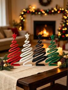Minimalist Modern Small Christmas Tree Tabletop Decor - Elegant Compact Xmas Tree Ornament With Branches & Suitable For Living Room, Dining Table, Hallway, Cabinet - Lightweight Plastic Holiday Decoration For Small Spaces, Year-Round Use - One Size Fits All - View 8