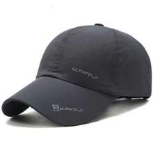 Men Letter Graphic Baseball Cap Casual - Dark Grey - View 4