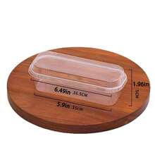 100/50/20pcs Mousse Cake Boxes, Dessert Cups With Lids, Tiramisu Boxes, Mousse Mille-Feuille Rectangular Dessert Soy Milk Cake Transparent Packaging Boxes, Christmas, Halloween, Party Cake Boxes - Transparent - View 11