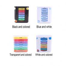 1 Set 1pc 7-Day Pill Box Weekly Monthly Tablet Storage Organizer Container Dispenser Pharmacy Pill Box - View 3