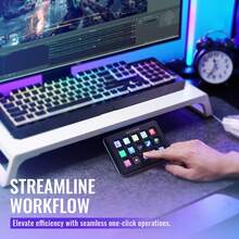 AmpliGame Live Streaming Controller, 15 Macro Keys, Supports OBS/Twitch/Streamlabs Trigger Operations, Live Streaming Keyboard Shortcut Pad, Suitable For PC-FIFINE D6 - View 11