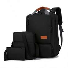 14.5 Inch Laptop Backpack Set, Includes Backpack, Shoulder Bag And Small Pouch, Unisex, Suitable For Travel, Business, Office, Lightweight And Easy To Carry - View 7