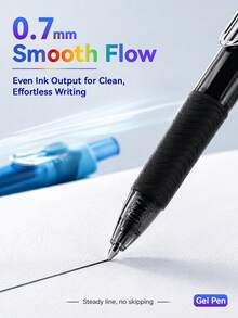 Classical Color Gel Pen Zhiji Classical 8pcs/6pcs/4pcs Gel Pen,0.5mm/0.7mm Student Key Marking Gel, Manual Accounting, Hand Drawing, Neutral Pen For Back School Gel Pen Sets - Sets - View 5