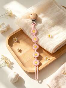 Personalized Name Gift, Floral Soothing Chain, Daisy Style Anti-Drop Chain - Multicolor - View 10