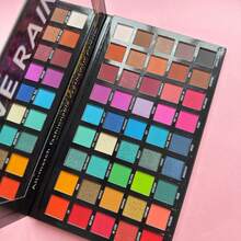 Paleta Multifuncional Colorida 45 Cores Pigmentada Luxy Dazzling Paleta de Sombras Maquiagem  Glittler Fosca Vibrantes - Multicolorido - Visão 5