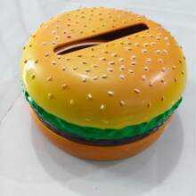 Creative Retro Hamburger Shaped Tissue Box, Interesting Home Decor - Multicolor - View 7