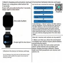 AQMWWG Sports Fashion 1.83-Inch HD Full Touch Screen Smartwatch, Unisex, Supports Wireless Calling, Pedometer, Calorie Tracking, Multiple Sports Modes, Message Notifications, Music Control, Remote Camera Control And More Multifunctional Smartwatch - Multicolor - View 8