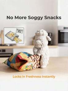 Animal Shaped Bag Clips Set Cute Food Sealing Clips For Coffee Cereal Candy And Snack Bags Reusable Kitchen Storage Accessories Home Essentials House Accessories Holiday Gifts For Women Fun Collectible Decor For Snack Lovers Creative Gift Ideas - Multicolor - View 8