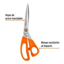 10" Stainless Steel Sewing Scissors, TRUPER 18496-1 - A-Black - View 3