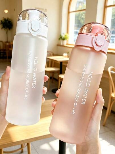 800ML Frosted Sports Large Capacity Water Bottle, Frosted Straight Body Portable Travel Cup, Snap-Top Direct Drinking Water Bottle, Student Classroom Outdoor Sports Travel Portable Water Bottle, Daily Drinking Cup With Scale, Snap-Top Drinking Cup With Scale, Commute Fitness Outdoor Travel Portable Cup, Dormitory Essential, Storage Room, Travel Essential, Bachelor Party Supplies, Back To School Season, Office Desk Accessories, Autumn Home Decor, Home Supplies, Family Essential, Back To School Season, Gift For Women, Gift For Men, Gift For Teachers