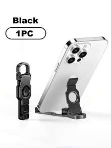 KEBIDU ABS Foldable Mini Phone Stand Keychain, Non-Slip Adjustable Portable Outdoor Travel Desktop Phone Holder - Multicolor - View 12