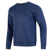 Under Armour Men's Warm Pullover Casual Sports Fitness Crew Neck Sweatshirt - College Blue - View 5