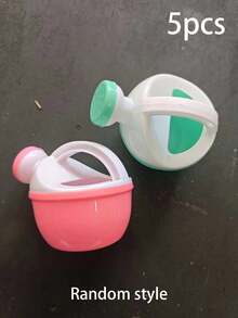 1pc Mini Plastic Watering Can, Ergonomic Handle, Suitable For Indoor And Outdoor Plants, Gardening Plant Care, Bathtub Swimming Pool Beach Kids Accessories (Random Color) - Multicolor - View 10
