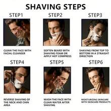 Men's Manual Razor, 5-Layer Sharp Blades, Flexible Rotating Handle, Portable Non-Irritating Shaving Razor, Suitable For Daily Travel And Home Use, Durable Replaceable Blade Head, Skin-Friendly Smooth Shaving Tool - 5-blade Model - View 9