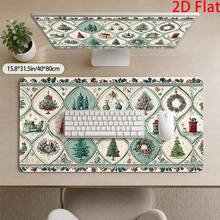 Large Christmas Village Mouse Pad – Compatible With PCs And Laptops – Vintage-Style Holiday Desk Mat – Stain-Resistant & Easy To Clean – Suitable For Home Offices, Gamers, And Professionals – Ideal Gift – 2D Flat Design - Mouse Pad - View 4