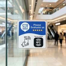 Programmable Texture, Waterproof, Wear-Resistant, Self-Adhesive NFC Sticker NFC215 13.56MHz, Diameter ≈10 Cm, Compatible With Google Review - Square ≈ 10cm*10cm - View 3