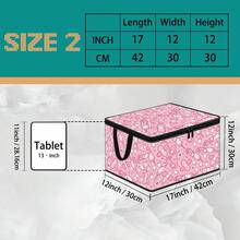 Multi-Size Options, Fun Cartoon Print Foldable Storage Box With Zipper Handle, Upgraded Fabric Large Capacity Storage Bin, Suitable For Wardrobe, Dorm, Underbed Storage, Organizing Clothes, Bedding, Toys, Miscellaneous Items, Home Moving Organization Storage Box - Multi-color - View 20