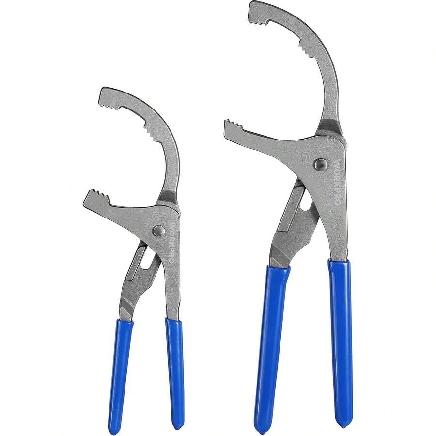 WORKPRO Oil Filter Wrench Set, 9" & 12" Oil Filter Removal Pliers Tools - A - View 1