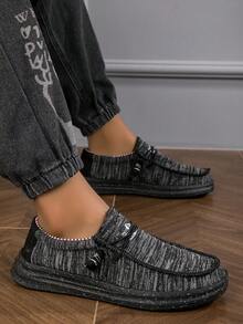 Men's Casual Sports Shoes, All-Season Wear, Retro Classic Style, Soft Comfortable Breathable Soft Sole Lightweight, Versatile Daily Commute - Black - View 1