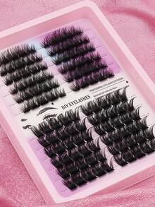 120 Clusters Comfortable Reusable DIY Lash Extensions, Beginner‑Friendly Delicate Natural Lashes For Dating, Wedding & Soft Eye‑Makeup - C - View 5