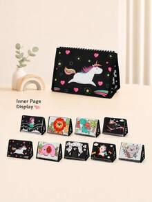 Newborn Visual Stimulation Cloth Book Calendar, Stand-Up Design, High Contrast Black White Red Patterns, Interactive Flip Pages With Crinkle Paper, Washable Fabric For Repeated Use, Lightweight And Easy To Store, Car Travel Baby Soothing Educational Toy, Halloween Newborn Gift - Multicolor - View 11