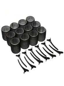 36pcs/Set Large Combination Hair Curlers + Plastic Hair Rollers, With Clips Self-Grip Hair Rollers, Suitable For Long/Medium/Short Hair, Bangs, Curly Hair, Travel Essential Hair Roller Accessories, Affordable Hair Styling Tools - Multicolor - View 20