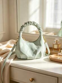 New Pleated Cloud Bag, Mini Handbag, Crossbody Bag, High-End Cloud Mini Bag, Lightweight Luxury Vintage Small Bag - Multicolor - View 4