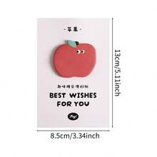 30 Sheets/Pack Fun Candy Bean Cartoon Face Sticky Notes, Cute Funny Shaped Colorful Memo Pads, Adorable Self-Stick Note Pads For Students Office Party Favor Stationery Supplies - 30 Sheets - View 3