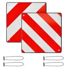 Rear Warning Sign Reflector Signal Bike Rack Motorhome Caravan NEW - A - View 2