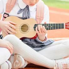Ukelele para pequeña guitarra tocable iluminación instrumento musical - Color de la madera - Ver 2