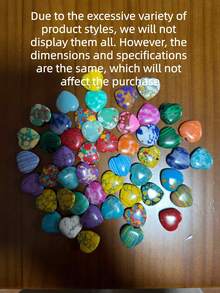 20/10/1pc Random Polished Heart Palm Stones, Natural Pocket Stones, Charming Heart Crystals, Multi-Color Mini Heart Crystals, Perfect Gift, DIY Jewelry Decoration, Valentine's Day Gift, Graduation Gift - Multicolor - View 11