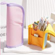 Rotating Pen Holder, Multi-Function Pen Rack, Multi-Compartment Stationery Storage Organizer, Large Capacity Storage Bag, Pencil Cup Holder For Office School Home, Makeup Brush Holder, Art Supply Box, Storage Box, Gift For Graduation - Multicolor - View 9