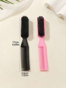 1/2/5PCS Children's Universal Double-Sided Styling Comb, Two-In-One Hair Care Comb, Suitable For Styling And Daily Use - Multicolor - View 5