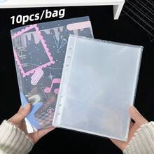 1 buah Binder Lembar Lepas Bergaris Diagonal Transparan A5, Bingkai Foto Polka Dot, Buku Catatan Lembar Lepas Bintang dan Not Musik, Buku Penyimpanan Stiker, Perencana DIY, Album Foto K-Pop, Isi Ulang Halaman Dalam Transparansi Tinggi PP, Halaman Dalam IDOLME Satu/Empat Kantong, Cocok Untuk Album Foto, Buku Tempel, Buku Stiker, Perencana Waktu, Buku Rencana Tabungan, Buku Catatan dan Alat Tulis Belajar Lainnya, Perlengkapan Penting Kembali ke Sekolah - Album Kartu - View 13